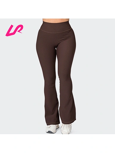 Our flared ribbed leggings combines functionality and style. Made from high-quality materials and designed for a range of activities, it's perfect for your next workout. Shop now!